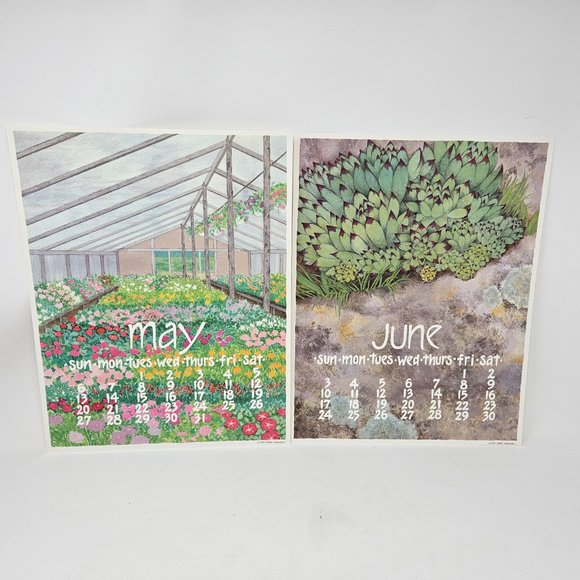 Vintage 1984 Nikki Schumann 12 Poster Portfolio Calendar Prints 11x14 Frameable - Picture 7 of 16